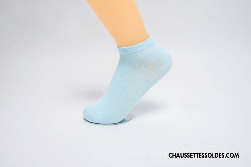Chaussettes Courtes Femme Le Nouveau Printemps Invisible Matelassé Chaussette Basse Coupée Couleurs De Bonbons Violet Clair