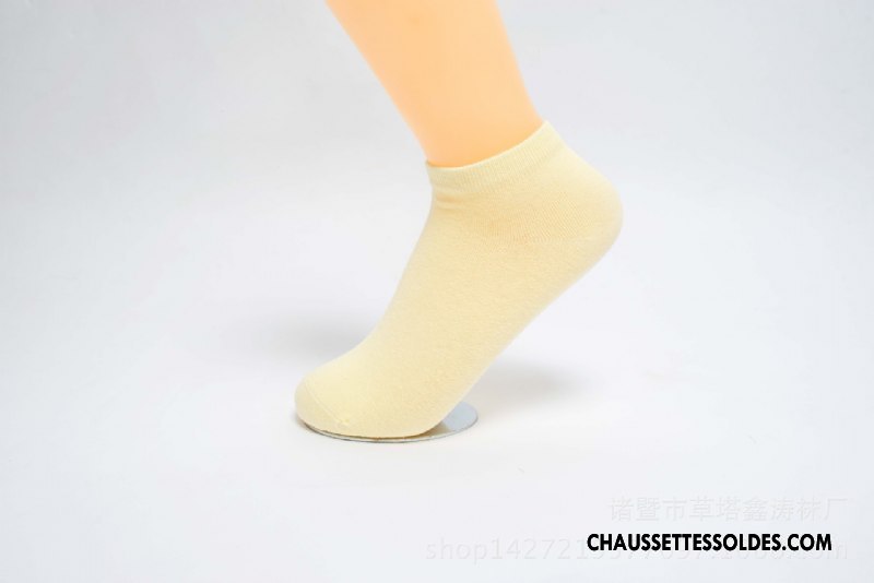 Chaussettes Courtes Femme Le Nouveau Printemps Invisible Matelassé Chaussette Basse Coupée Couleurs De Bonbons Violet Clair