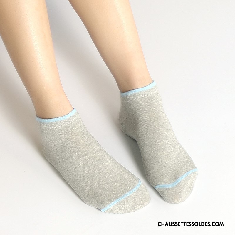 Chaussettes Courtes Femme Mode Simple Chaussette Courte Respirant Printemps Chaussette Basse Coupée Rose