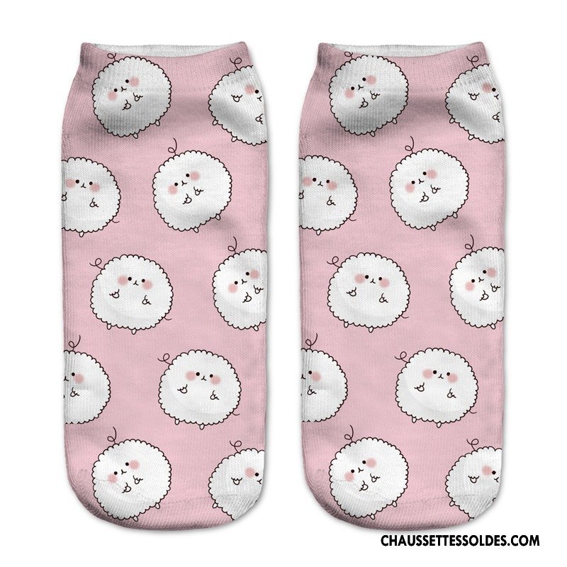 Chaussettes Courtes Femme Modèles Féminins Invisible Le Nouveau Chaussette Basse Coupée Chaussette Courte Adulte Impression Bleu Clair