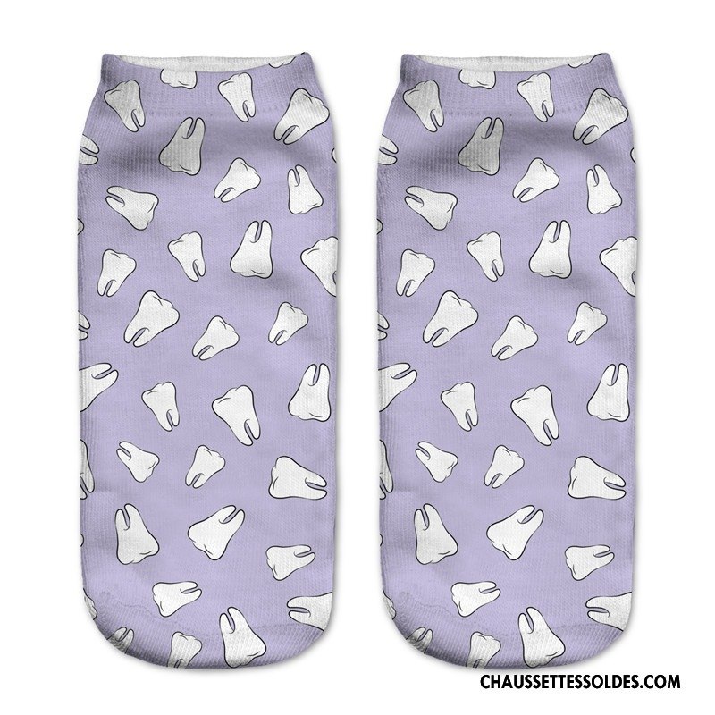 Chaussettes Courtes Femme Modèles Féminins Invisible Le Nouveau Chaussette Basse Coupée Chaussette Courte Adulte Impression Bleu Clair