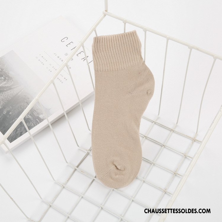 Chaussettes Courtes Femme Nouvelles Arrivées Rayé Chaussette Courte Hiver Gros Dame Bleu