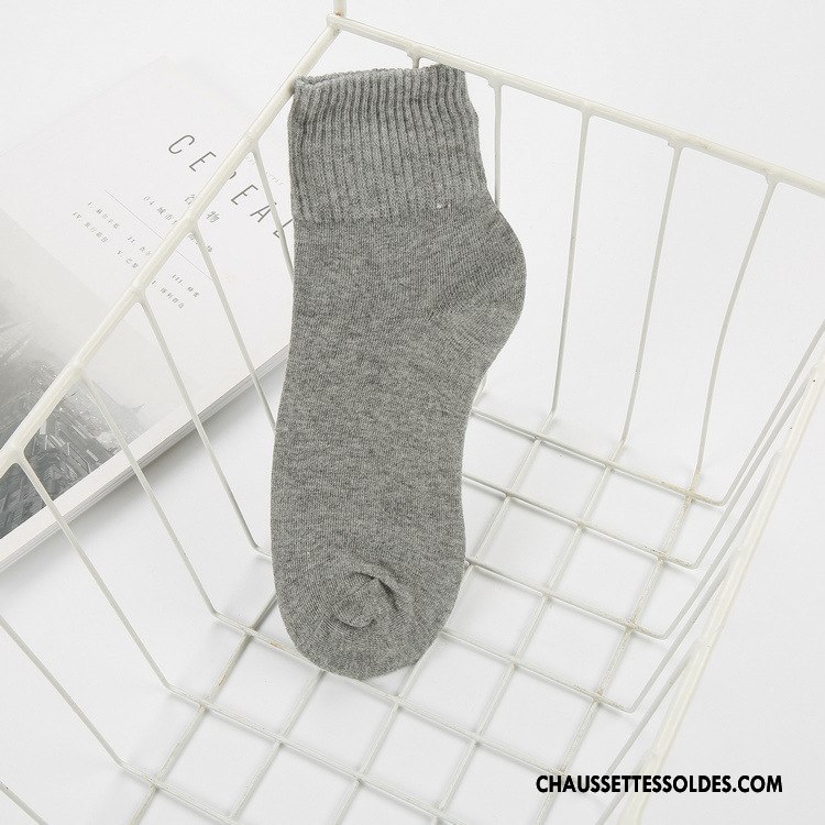 Chaussettes Courtes Femme Nouvelles Arrivées Rayé Chaussette Courte Hiver Gros Dame Bleu
