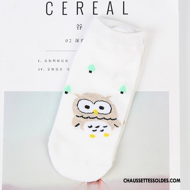 Chaussettes Courtes Femme Petit Dame Le Nouveau Matelassé Chat Vente Chaude Blanc