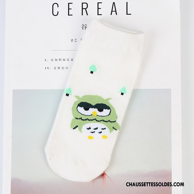 Chaussettes Courtes Femme Petit Dame Le Nouveau Matelassé Chat Vente Chaude Blanc