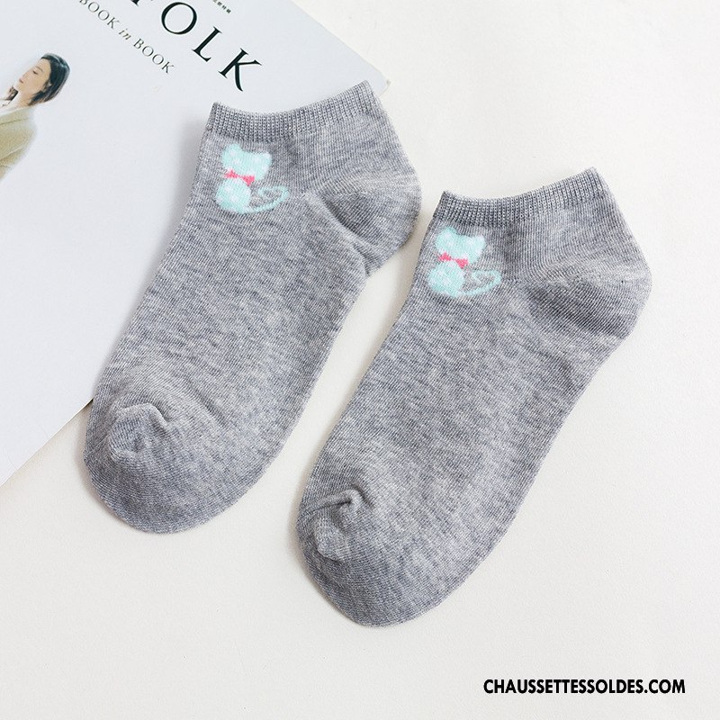 Chaussettes Courtes Femme Petit Offre Spéciale Printemps Nouvelles Arrivées Été Chaussette Basse Coupée Gris