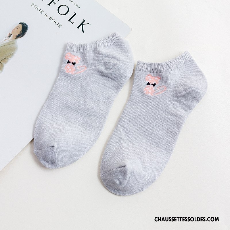 Chaussettes Courtes Femme Petit Offre Spéciale Printemps Nouvelles Arrivées Été Chaussette Basse Coupée Gris
