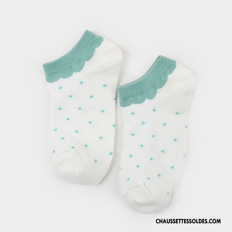 Chaussettes Courtes Femme Point D'onde Basse Matelassé 100% Coton Offre Spéciale Dame Violet Clair