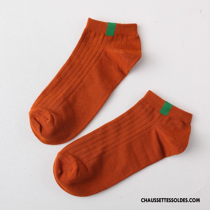 Chaussettes Courtes Femme Printemps Chaussette Basse Coupée Mouvement Été Nouvelles Arrivées Chaussette Courte Pure Rouge Clair
