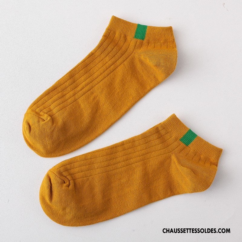 Chaussettes Courtes Femme Printemps Chaussette Basse Coupée Mouvement Été Nouvelles Arrivées Chaussette Courte Pure Rouge Clair