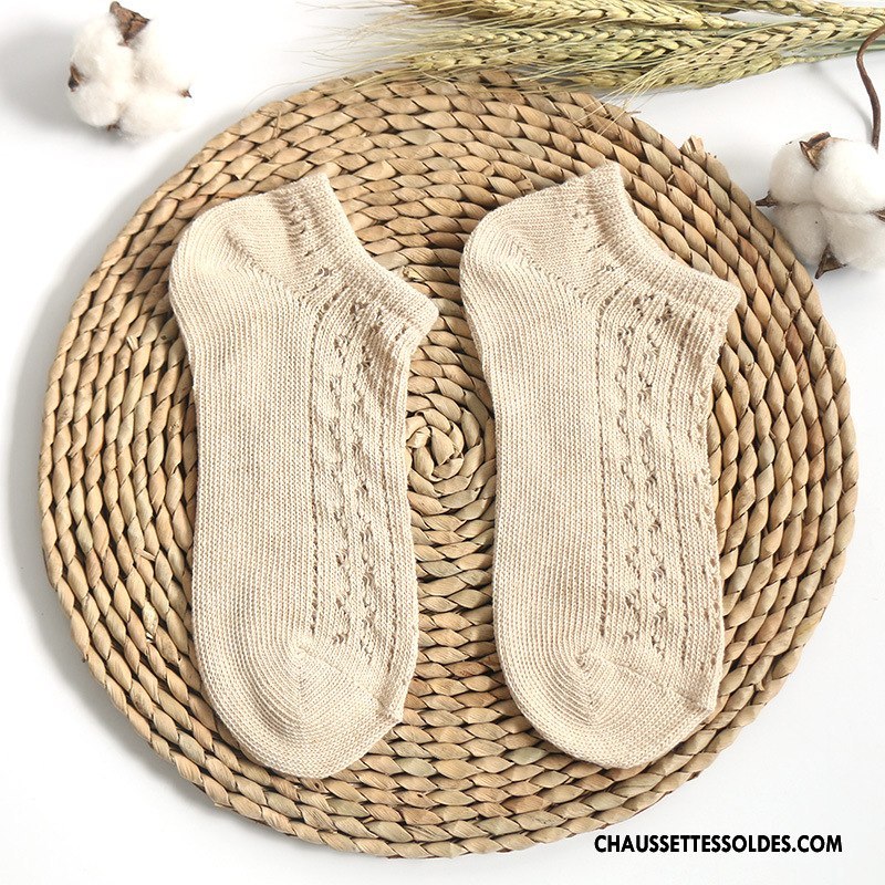 Chaussettes Courtes Femme Renforcé Le Nouveau L'automne Chaussette Basse Coupée Hiver Mouvement Pure Marron / Brun