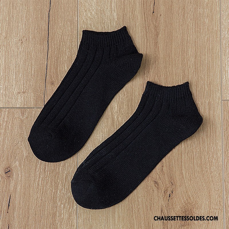 Chaussettes Courtes Femme Rétro Élève Dame Été Chaussette Basse Coupée Chaussette Courte Marron