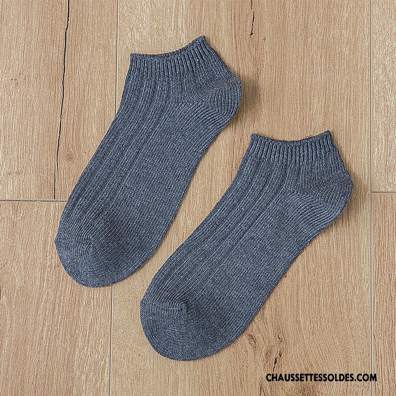 Chaussettes Courtes Femme Rétro Élève Dame Été Chaussette Basse Coupée Chaussette Courte Marron