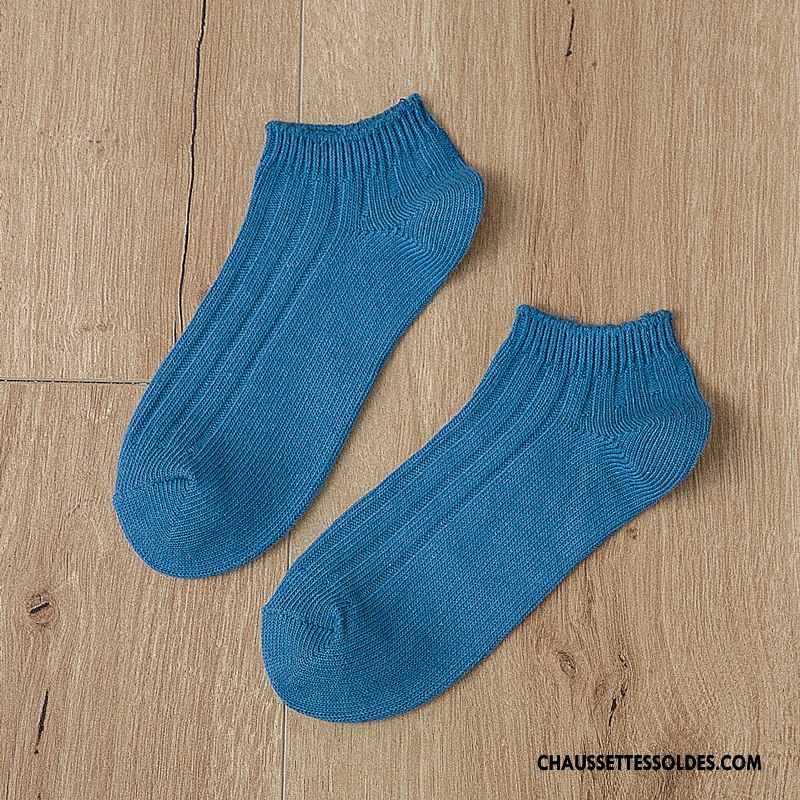 Chaussettes Courtes Femme Rétro Élève Dame Été Chaussette Basse Coupée Chaussette Courte Marron