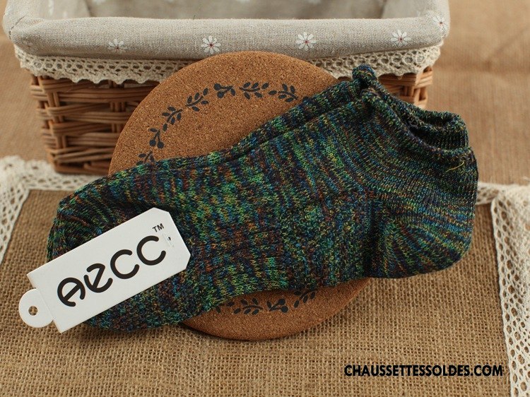 Chaussettes Courtes Femme Style Chaud Style National Chaussette Basse Coupée Le Nouveau Pure Coloré