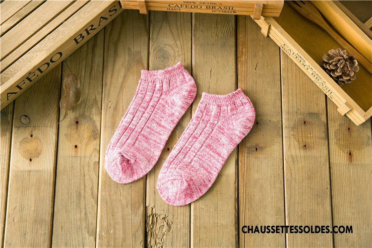 Chaussettes Courtes Femme Tendance Le Nouveau Chaussette Basse Coupée Chaussettes En Coton Style National Rouge Violet