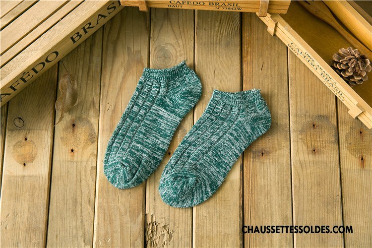 Chaussettes Courtes Femme Tendance Le Nouveau Chaussette Basse Coupée Chaussettes En Coton Style National Rouge Violet