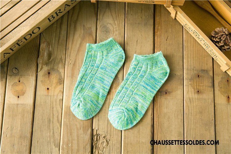 Chaussettes Courtes Femme Tendance Le Nouveau Chaussette Basse Coupée Chaussettes En Coton Style National Rouge Violet