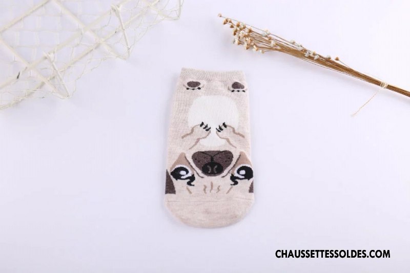 Chaussettes Courtes Femme Tous Les Assortis Campus 100% Coton Printemps Charmant Nouveau Gris