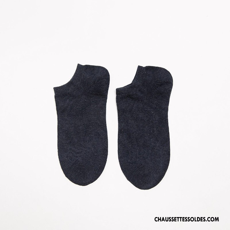 Chaussettes Courtes Femme Yarn Chaussette Basse Coupée Printemps Été 100% Coton Coton Bio Pure Jaune