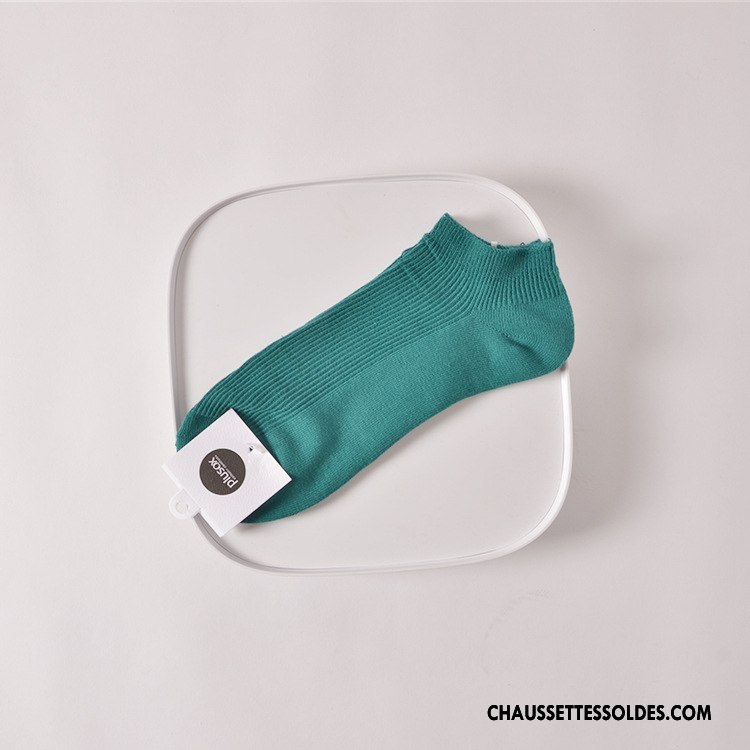 Chaussettes Courtes Femme Élastique Chaussette Basse Coupée Confortable Été Gros Dame Pure Marron / Brun