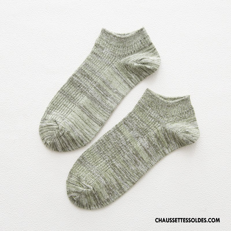 Chaussettes Courtes Femme Été Chaussette Basse Coupée Printemps Homme Chaussette Courte Chaussettes En Coton Marron / Brun Clair