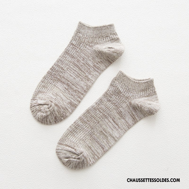 Chaussettes Courtes Femme Été Chaussette Basse Coupée Printemps Homme Chaussette Courte Chaussettes En Coton Marron / Brun Clair