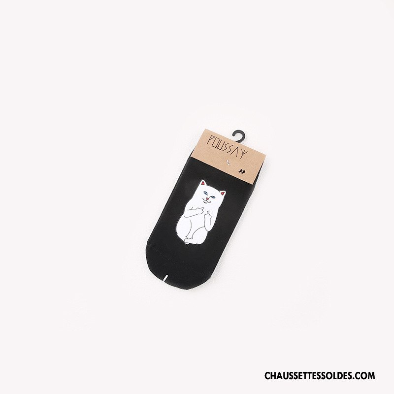 Chaussettes Courtes Femme Été Dame Nouvelles Arrivées Créateur De Tendances Simple Coton Bio Blanc Noir Clair