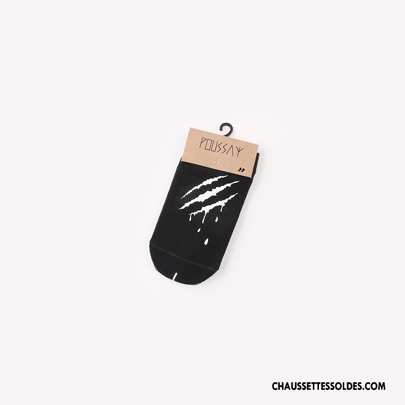 Chaussettes Courtes Femme Été Dame Nouvelles Arrivées Créateur De Tendances Simple Coton Bio Blanc Noir Clair