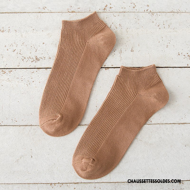 Chaussettes Courtes Femme Été Tendance Printemps Nouvelles Arrivées Chaussette Basse Coupée Chaussette Courte Rose Clair