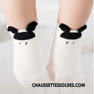 Chaussettes Courtes Fille Antidérapant Bébé Coton Bio Nouveau Chaussette Basse Coupée Le Nouveau Blanc