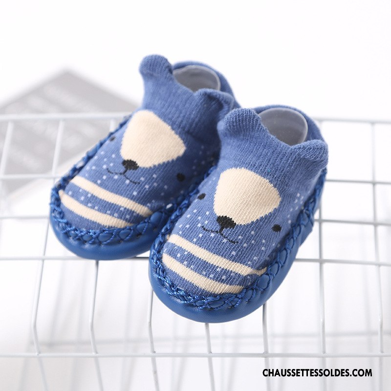 Chaussettes Courtes Fille Antidérapant Bébé Printemps Enfant Coton Bio Le Nouveau Rose
