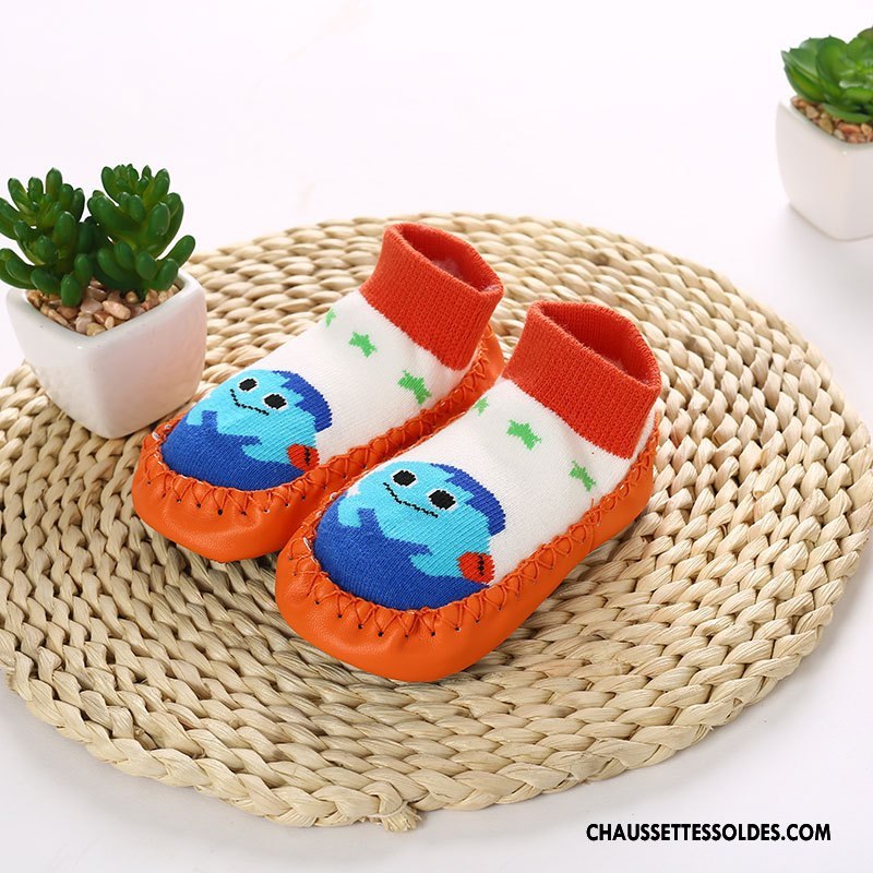 Chaussettes Courtes Fille Antidérapant Chaussette Basse Coupée Bébé Cuir Renforcé L'automne Bordeaux