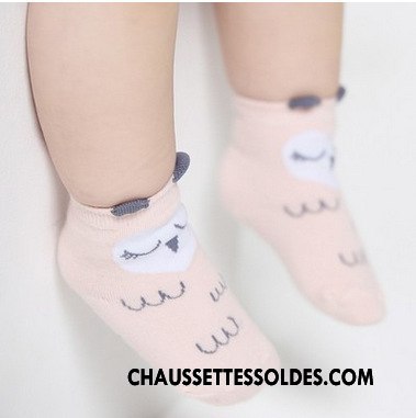 Chaussettes Courtes Fille Asymétrie Style Chaud L'automne Dessin Animé Coton Bio Chaussette Courte Gris