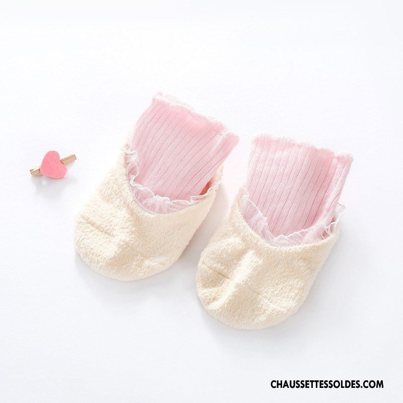Chaussettes Courtes Fille Bébé Coton Bio Enfant Renforcé Chaussette Basse Coupée Antidérapant Noir
