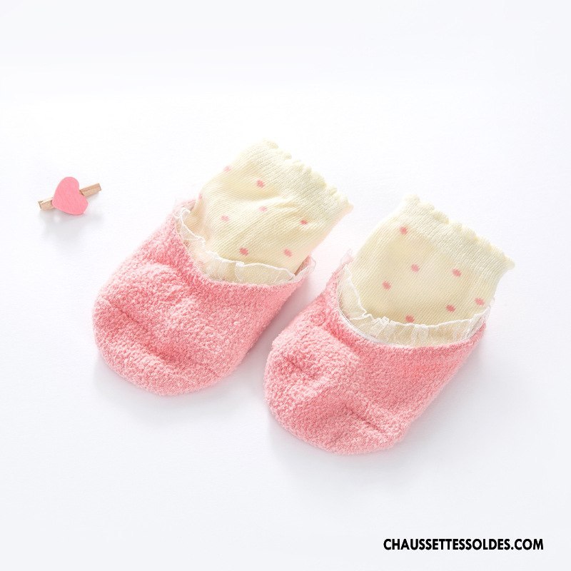 Chaussettes Courtes Fille Bébé Coton Bio Enfant Renforcé Chaussette Basse Coupée Antidérapant Noir