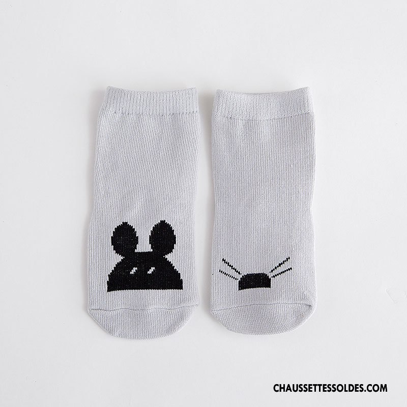 Chaussettes Courtes Fille Bébé Coton Bio Printemps Homme Dessin Animé L'automne Bleu