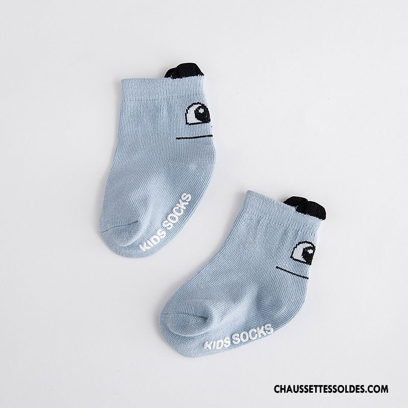 Chaussettes Courtes Fille Bébé Coton Bio Printemps Homme Dessin Animé L'automne Bleu