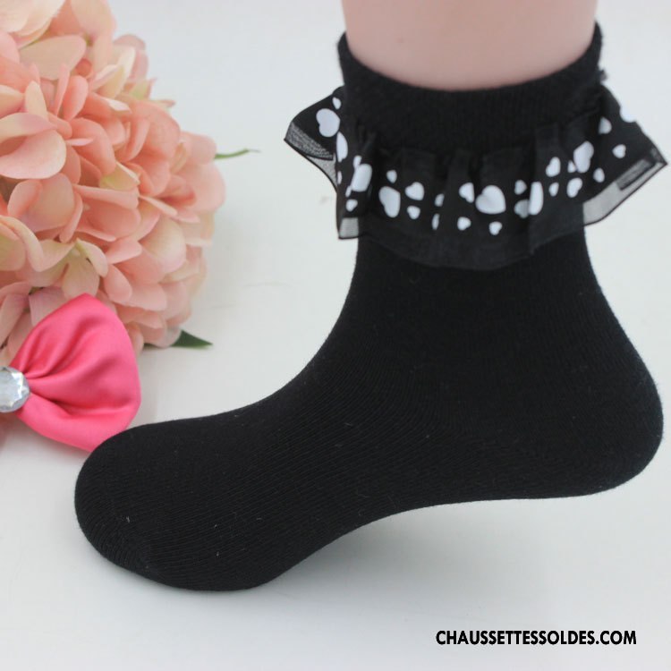 Chaussettes Courtes Fille Bébé Enfant Printemps Petit L'automne Coton Bio Rose