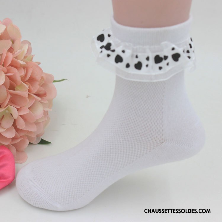 Chaussettes Courtes Fille Bébé Enfant Printemps Petit L'automne Coton Bio Rose