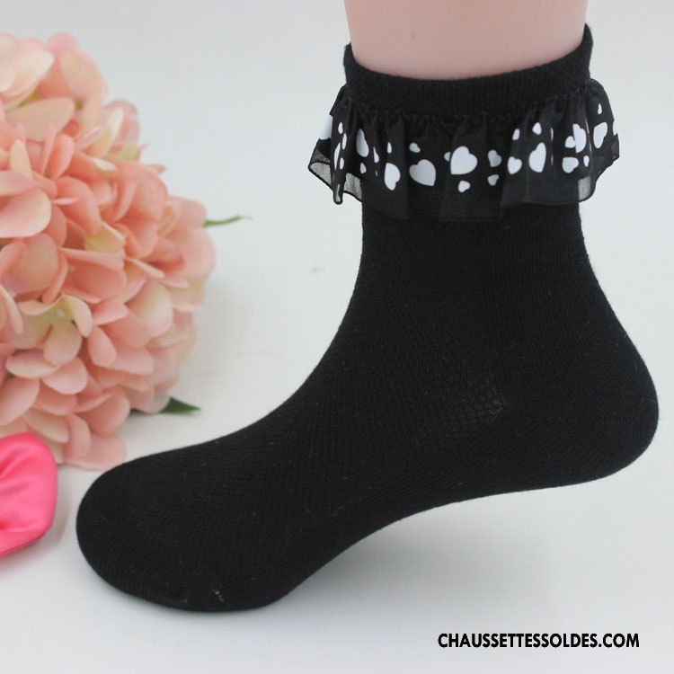 Chaussettes Courtes Fille Bébé Enfant Printemps Petit L'automne Coton Bio Rose