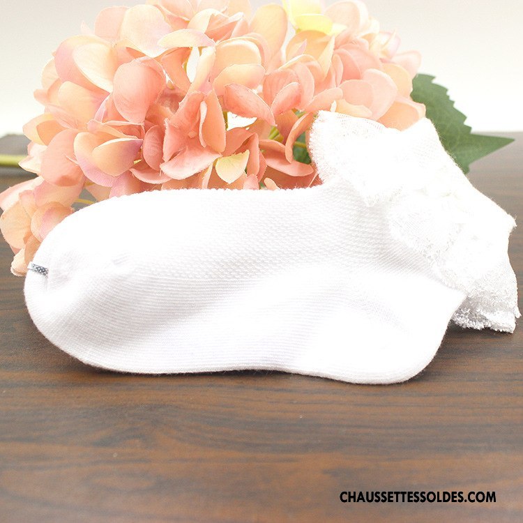 Chaussettes Courtes Fille Bébé Enfant Printemps Petit L'automne Coton Bio Rose