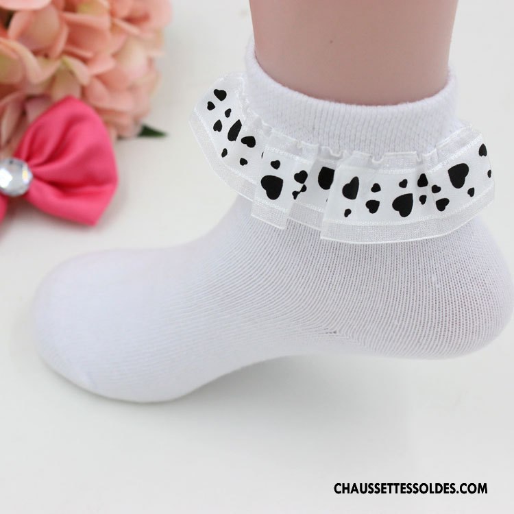 Chaussettes Courtes Fille Bébé Enfant Printemps Petit L'automne Coton Bio Rose