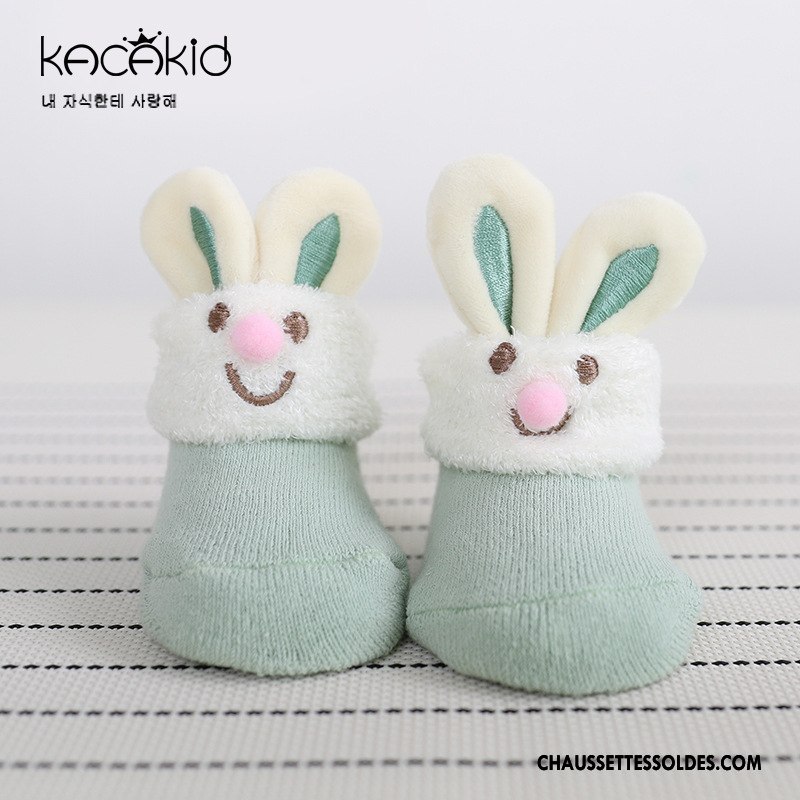 Chaussettes Courtes Fille Bébé Homme Enfant L'automne Terry Petit Bleu