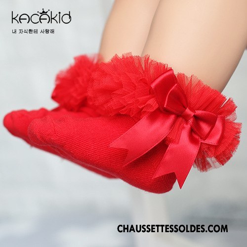 Chaussettes Courtes Fille Chaussette Courte Chaussettes En Coton Doux Enfant Papillon Femme Blanc