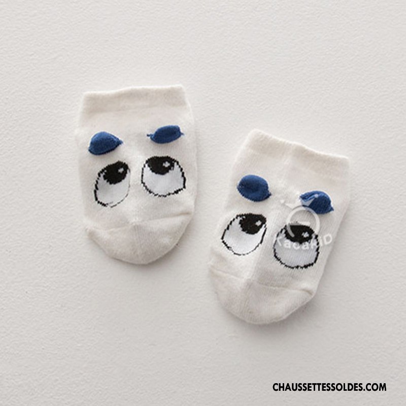 Chaussettes Courtes Fille Chaussettes En Coton Enfant Charmant Chat Homme Bébé Blanc