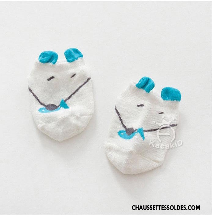 Chaussettes Courtes Fille Chaussettes En Coton Enfant Charmant Chat Homme Bébé Blanc