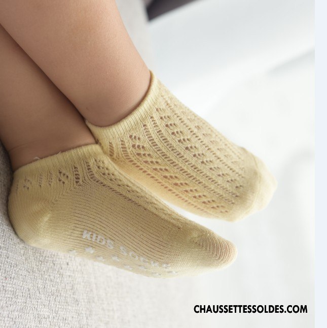 Chaussettes Courtes Fille Creux Guipure Gros Été Enfant Engrener Chaussettes En Coton Gris