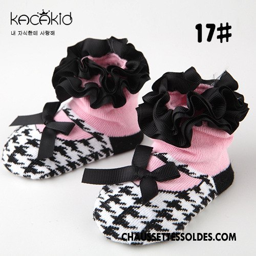 Chaussettes Courtes Fille Dentelle Printemps Nouveau Toutes Les Saisons Dessin Animé Dimensionnel Rose