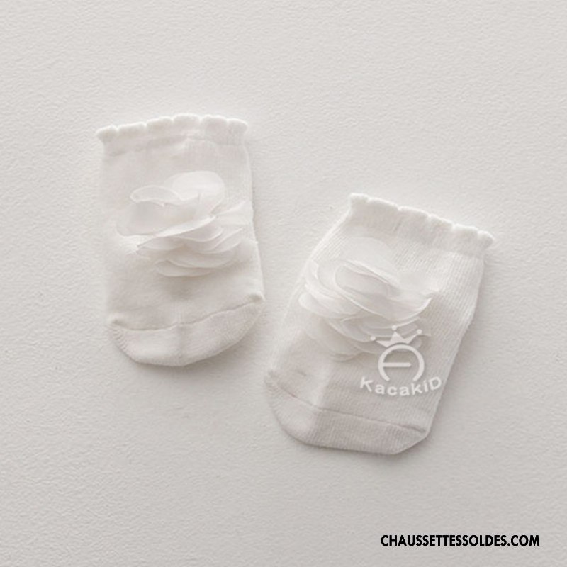 Chaussettes Courtes Fille Dessin Animé Dimensionnel Chaussette Courte Le Nouveau Enfant Antidérapant Blanc